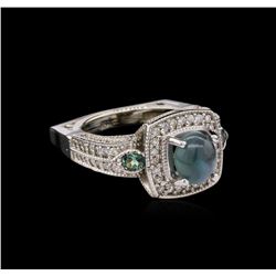 2.66ct Alexandrite and Diamond Ring - 18KT White Gold