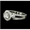 Image 2 : 14KT White Gold 1.17ctw Diamond Ring