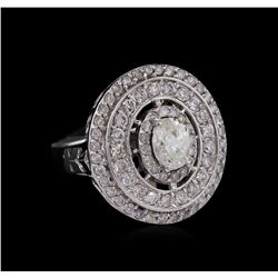 14KT White Gold 1.72ctw Diamond Ring