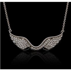 14KT White Gold 0.46ctw Diamond Necklace