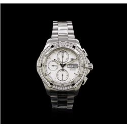 Tag Heuer Stainless Steel Diamond Aquaracer Watch