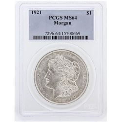 1921 PCGS MS64 Morgan Silver Dollar