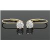 Image 1 : 1.00ctw Diamond Earrings - 14KT Yellow Gold