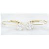 Image 2 : 1.00ctw Diamond Earrings - 14KT Yellow Gold