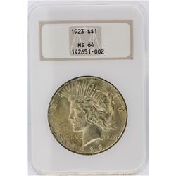 1923 NGC MS64 Peace Silver Dollar