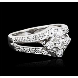 14KT White Gold 1.00ctw Diamond Ring