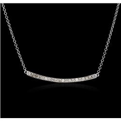 14KT White Gold 0.84ctw Diamond Necklace