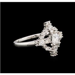 0.90ctw Diamond Ring - 18KT White Gold