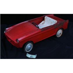 Antique Vintage Red Pedal Car c.1930-50's