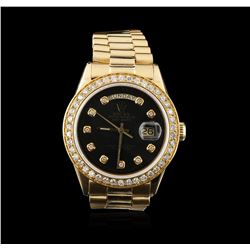 Rolex 18KT Yellow Gold 2.00ctw Diamond DayDate Men's Watch