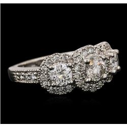 14KT White Gold 1.83ctw Diamond Ring