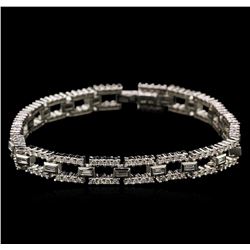 3.57ctw Diamond Bracelet - 14KT White Gold