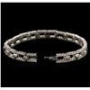 Image 3 : 3.57ctw Diamond Bracelet - 14KT White Gold