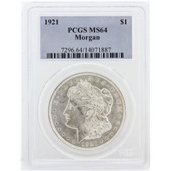 1921 PCGS MS64 Morgan Silver Dollar