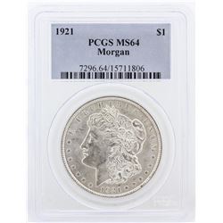 1921 PCGS MS64 Morgan Silver Dollar