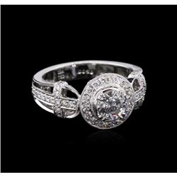 1.11ctw Diamond Ring - 18KT White Gold