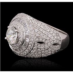 18KT White Gold 2.97ctw Diamond Ring