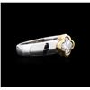 Image 2 : 1.00ct Diamond Solitaire Ring - 18KT Two-Tone Gold