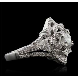 18KT White Gold 1.62ctw Diamond Ring