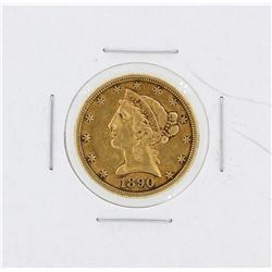 1890-CC $5 XF Liberty Head Half Eagle Gold Coin