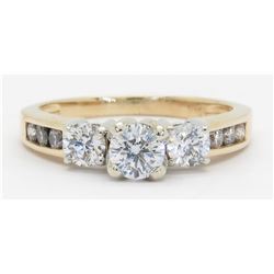 1.01ctw Diamond Ring - 14KT Yellow Gold