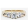 Image 1 : 1.01ctw Diamond Ring - 14KT Yellow Gold