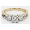 Image 2 : 1.01ctw Diamond Ring - 14KT Yellow Gold