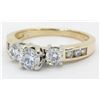 Image 3 : 1.01ctw Diamond Ring - 14KT Yellow Gold