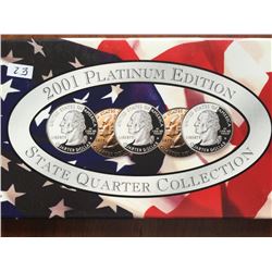 2001 platinum edition statehood quarters