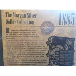 1885 Morgan silver dollar