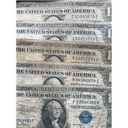 1935 Silver Certificates 5@