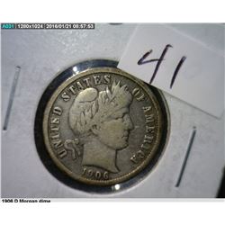1906d Morgan dime