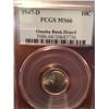 Image 1 : 1947d PCGS MS66 90% silver dime
