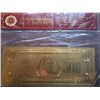 Image 1 : $500 Gold note with COA