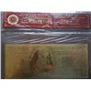 Image 1 : $100 Gold note with COA