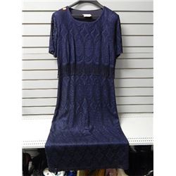 Sz 8 Amoretti Navy lace dress-lined