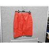 Image 2 : SZ 11 PELICAN COVE RED LEATHER SKIRT
