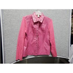 JACKET - HYCARD - PINK - LEATHER & T-SHIRT MATERIAL