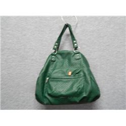 PURSE - USED - BERSHKA - GREEN WITH DOTS