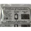 Image 2 : BULLION - .999 SILVER USA MINT - 5 G EACH - SEALED AND CERIFIED WITH ASSAY CARD – 5 X BID