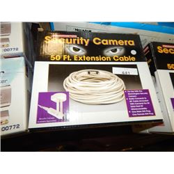 NEW SECURITY CAMERA EXTENTION CABLE - 50'