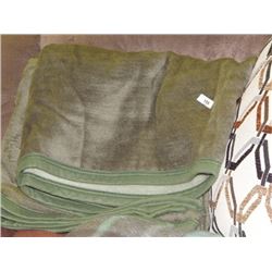 NEW BLANKET - SINGLE - FLEECE - SOLID GREEN