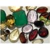 Image 1 : ASSORTED GEMS STONES - ASSORTED FACET CUTS & COLOR COLORS  - READY FOR SETTING - ORANGE LABEL