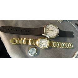 WATCHES - 3 TTL - AS-IS - STRAPS NEED REPAIR