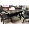 Image 1 : COUNTRY BARN STYLE DINING TABLE - BUTTERFLY LEAF "X" FRAME LEGS - SHOW ROOM DISPLAY UNIT - NO WARRAN