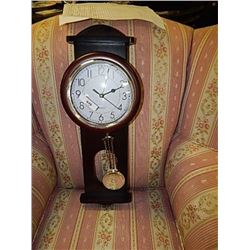 WOOD PENDULUM WALL CLOCK