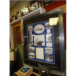 FRAMED PRINT -  R.M.S. TITANIC - ASSORTED MEMORIES - EXTRA LARGE PRINT - GALLERY ESTIMATE - $725