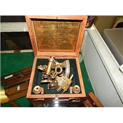 VINTAGE NAUTICAL SEXTON - IN ORIGINAL BOX - MADE BY KELVIN & HUGHS, LONDON 1917 -