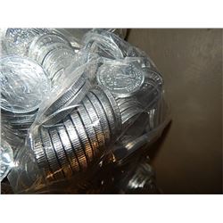 CHOCOLATE FOIL WRAPPED COINS - SILVER - ~680GMS PER LOT
