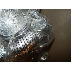 CHOCOLATE FOIL WRAPPED COINS - SILVER - ~680GMS PER LOT